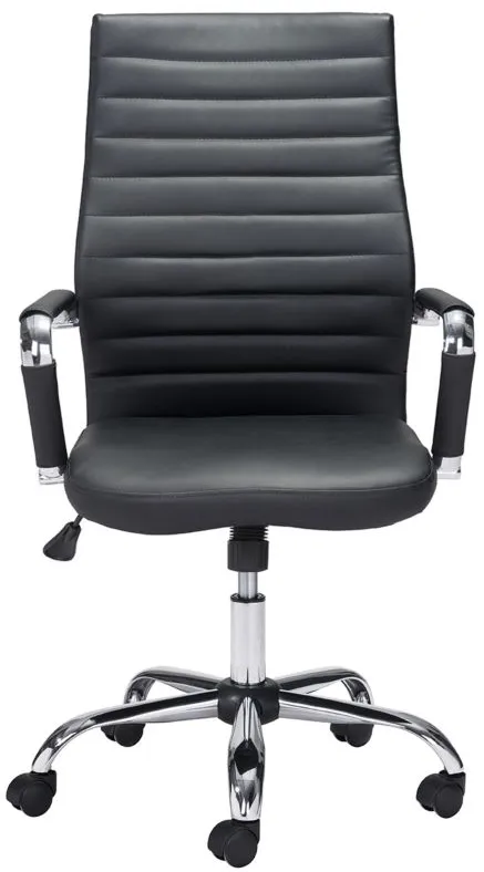 Primero Office Chair in Black, Silver by Zuo Modern
