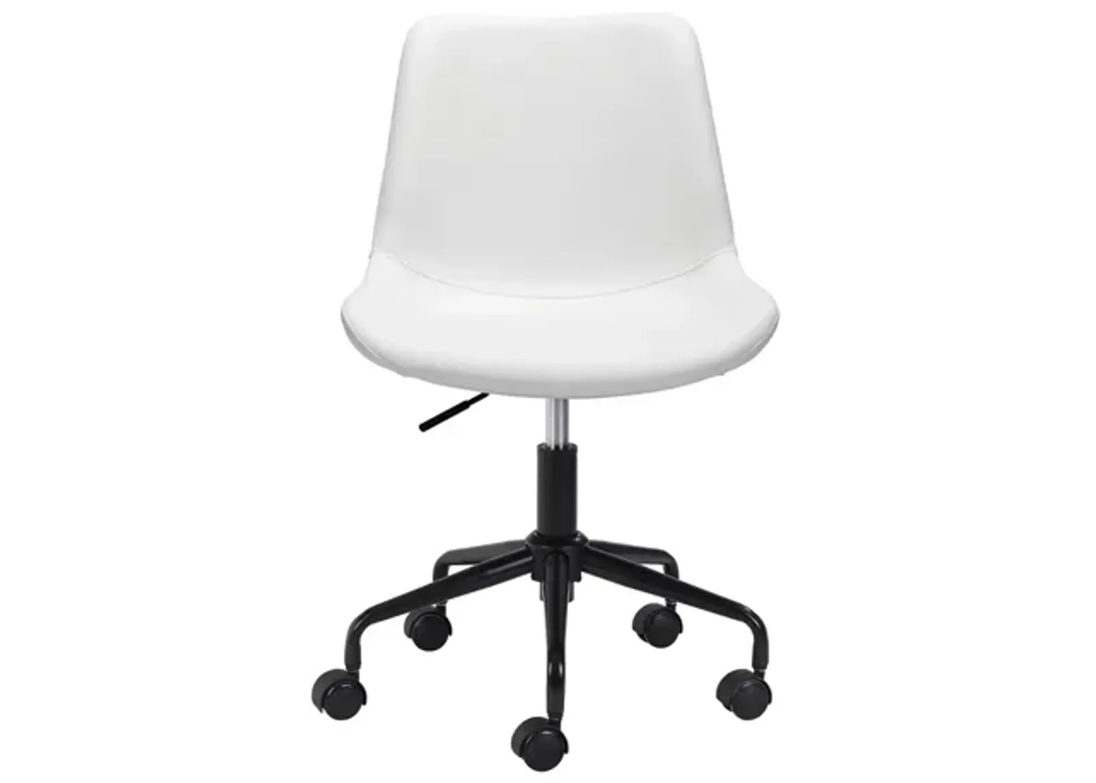 Byron Office Chair in White, Black by Zuo Modern