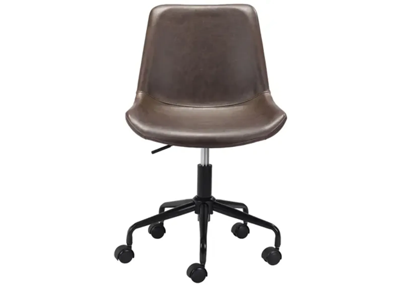 Byron Office Chair in Brown, Black by Zuo Modern