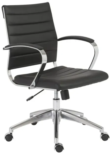 Axel Low Back Office Chair in Black by EuroStyle