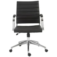 Axel Low Back Office Chair in Black by EuroStyle