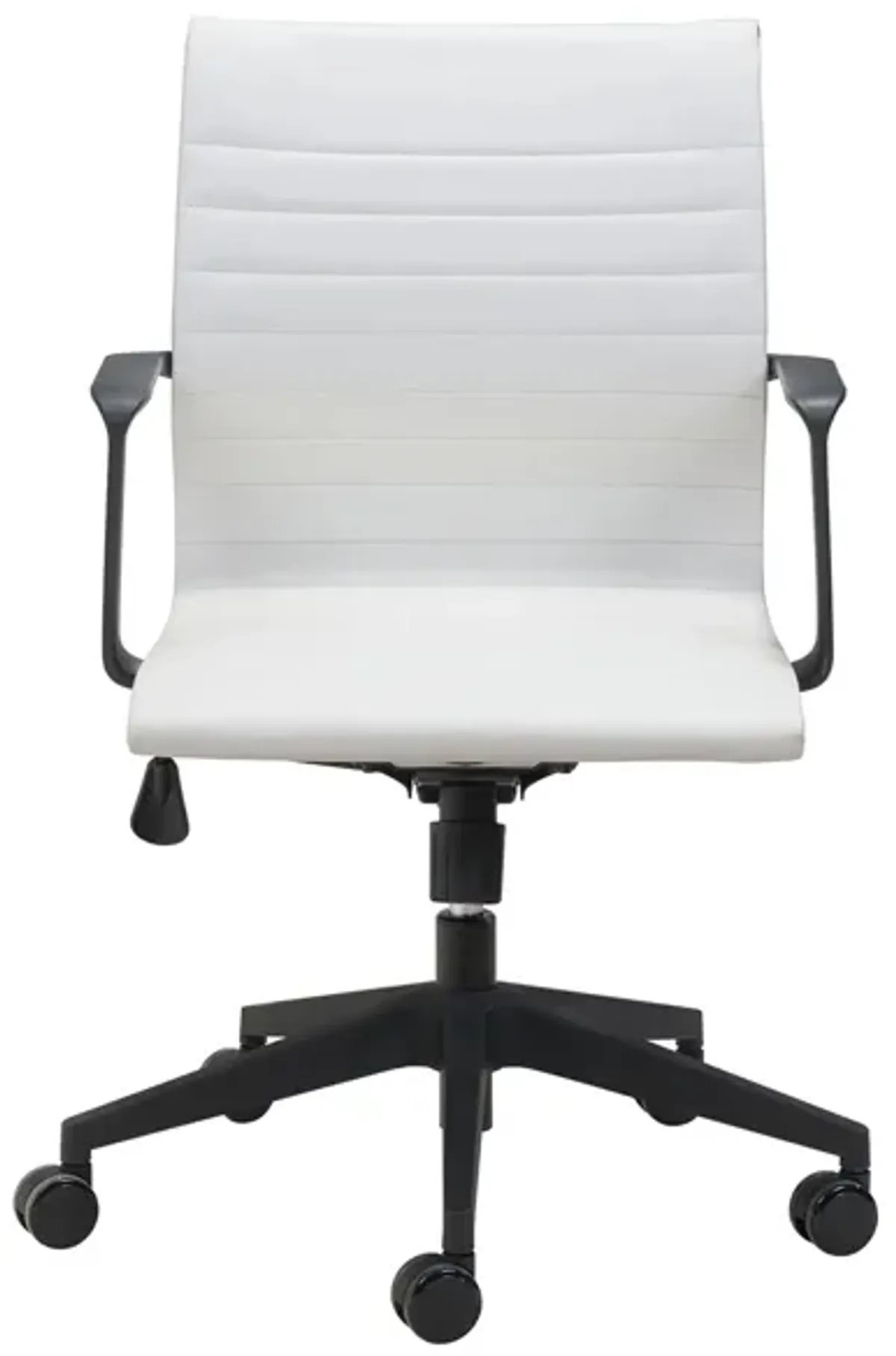 Stacy Office Chair in White, Black by Zuo Modern