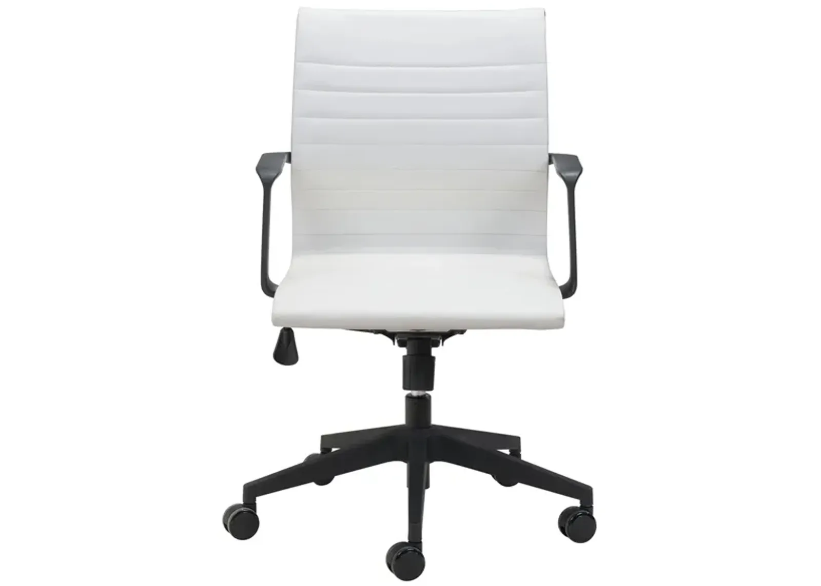 Stacy Office Chair in White, Black by Zuo Modern