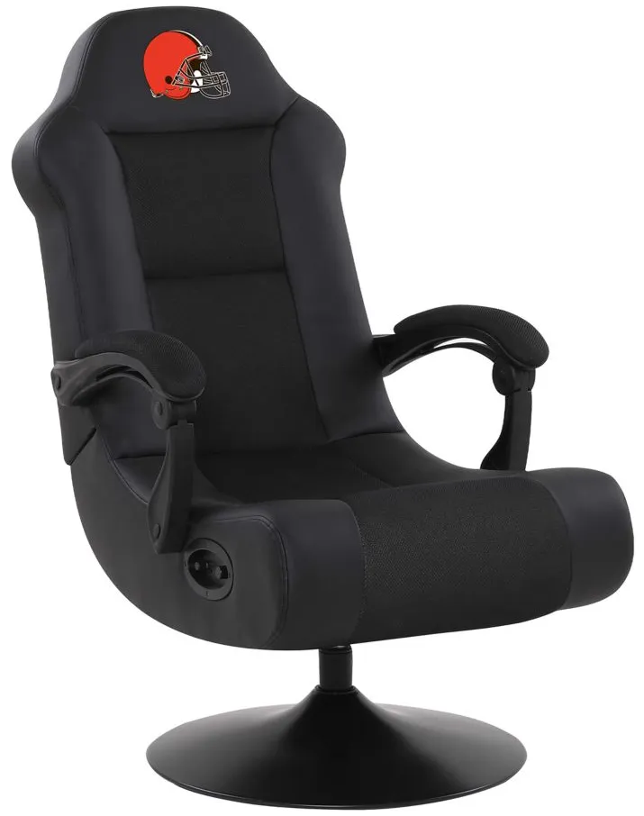 NFL Faux Leather Ultra Gaming Chair in Cleveland Browns by Imperial International
