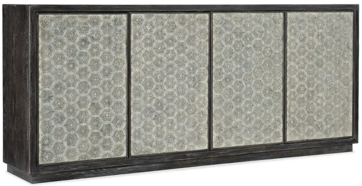 Melange Graystone Four-Door Credenza in Gray by Hooker Furniture