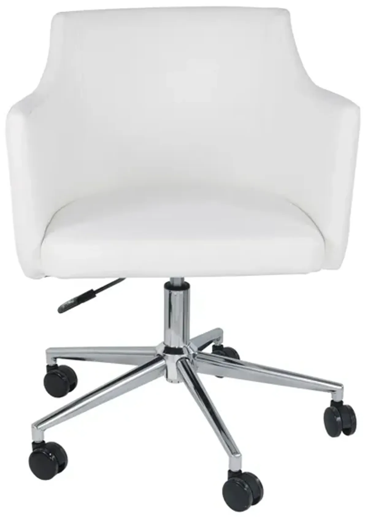 Aster Swivel Desk Chair in White by Ashley Furniture