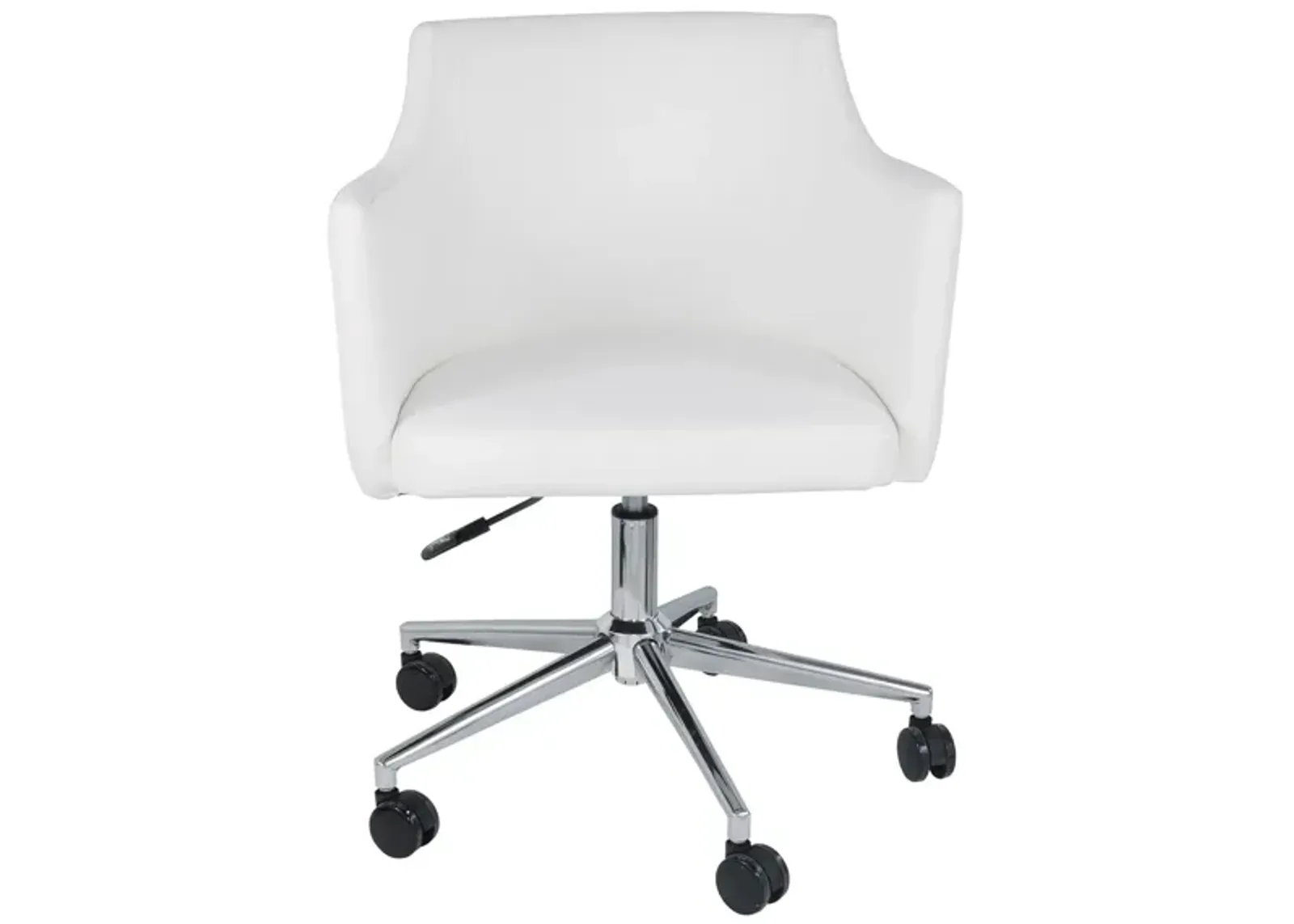 Aster Swivel Desk Chair in White by Ashley Furniture