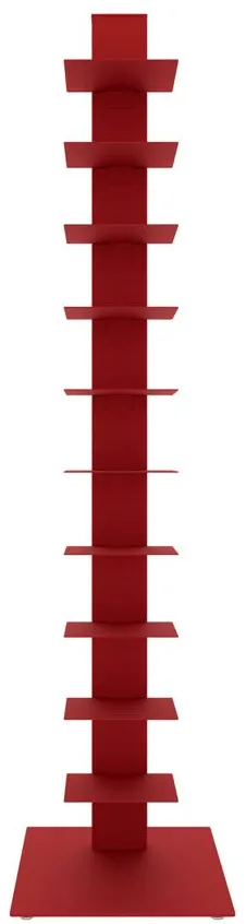 Sapiens 38" Bookcase Tower in Red by EuroStyle