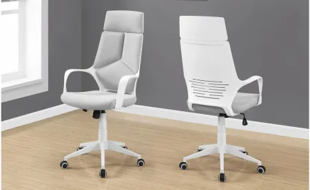 Lucian Home Office Chair in White by Monarch Specialties