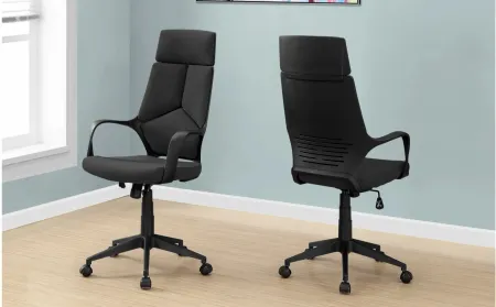 Lucian Home Office Chair in Black by Monarch Specialties