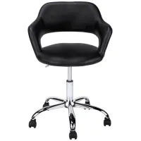 Ludwig Home Office Chair in Black by Monarch Specialties