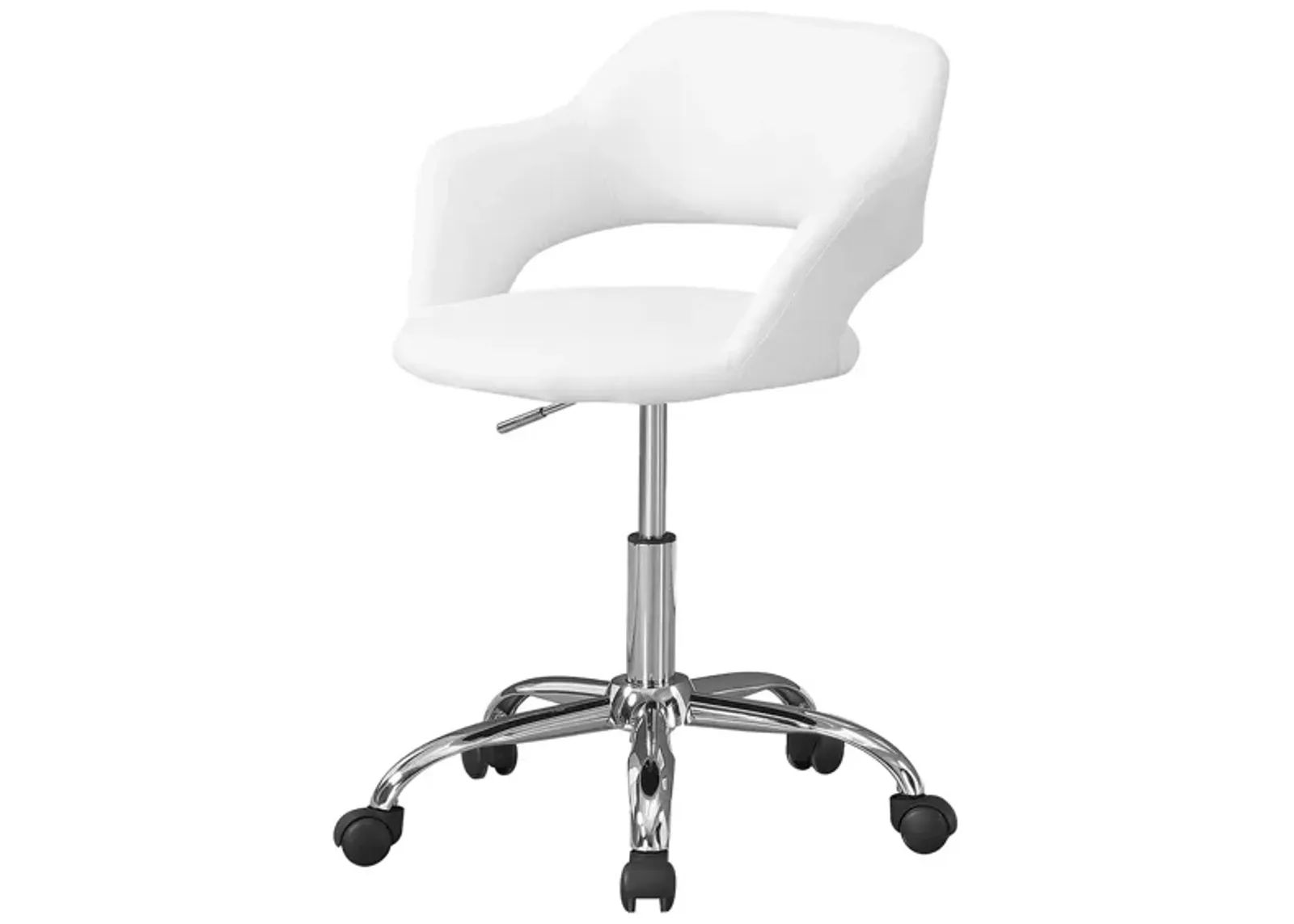 Ludwig Home Office Chair in White by Monarch Specialties