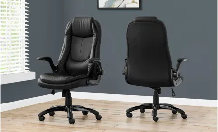 Melancthon Executive Home Office Chair in Black by Monarch Specialties