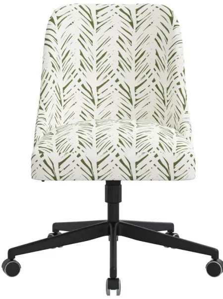 Leigh Office Chair in Brush Palm Leaf by Skyline