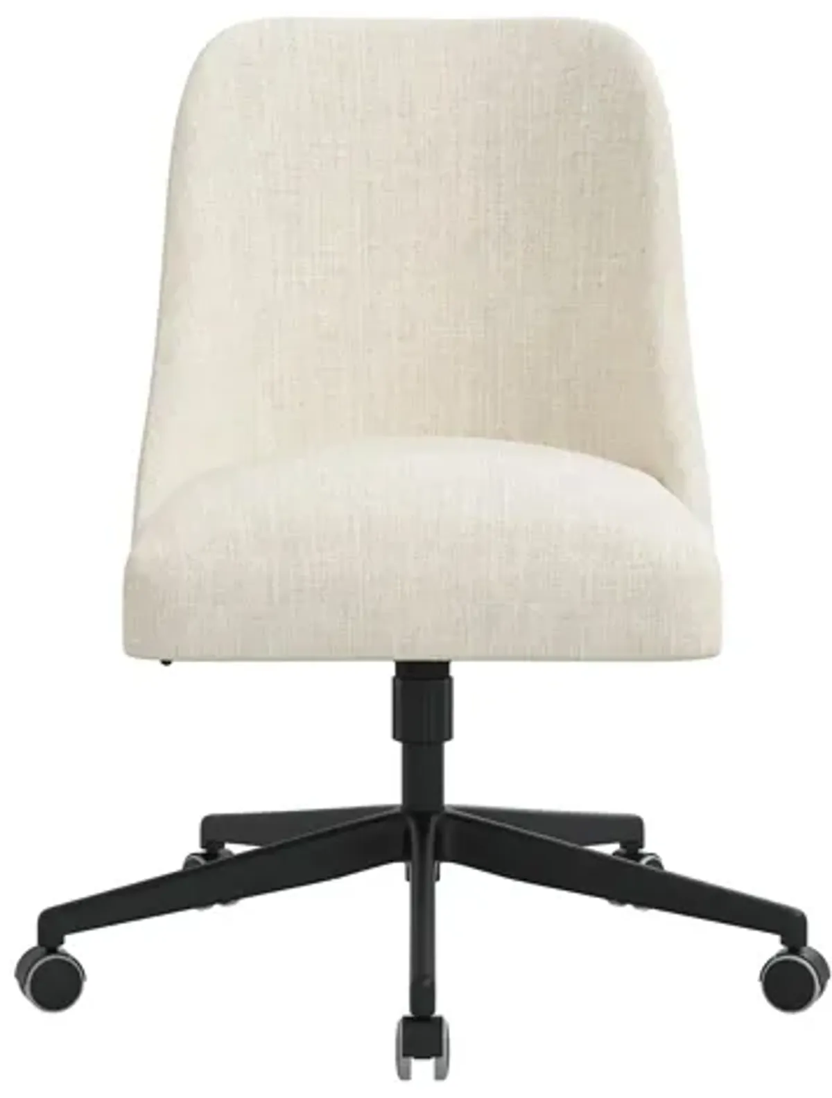 Leigh Office Chair in Linen Talc by Skyline