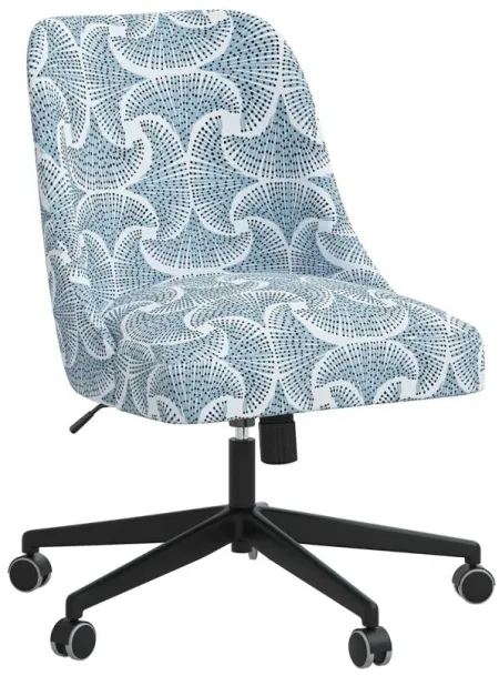 Leigh Office Chair in Sea Fan Blue by Skyline