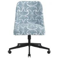 Leigh Office Chair in Sea Fan Blue by Skyline
