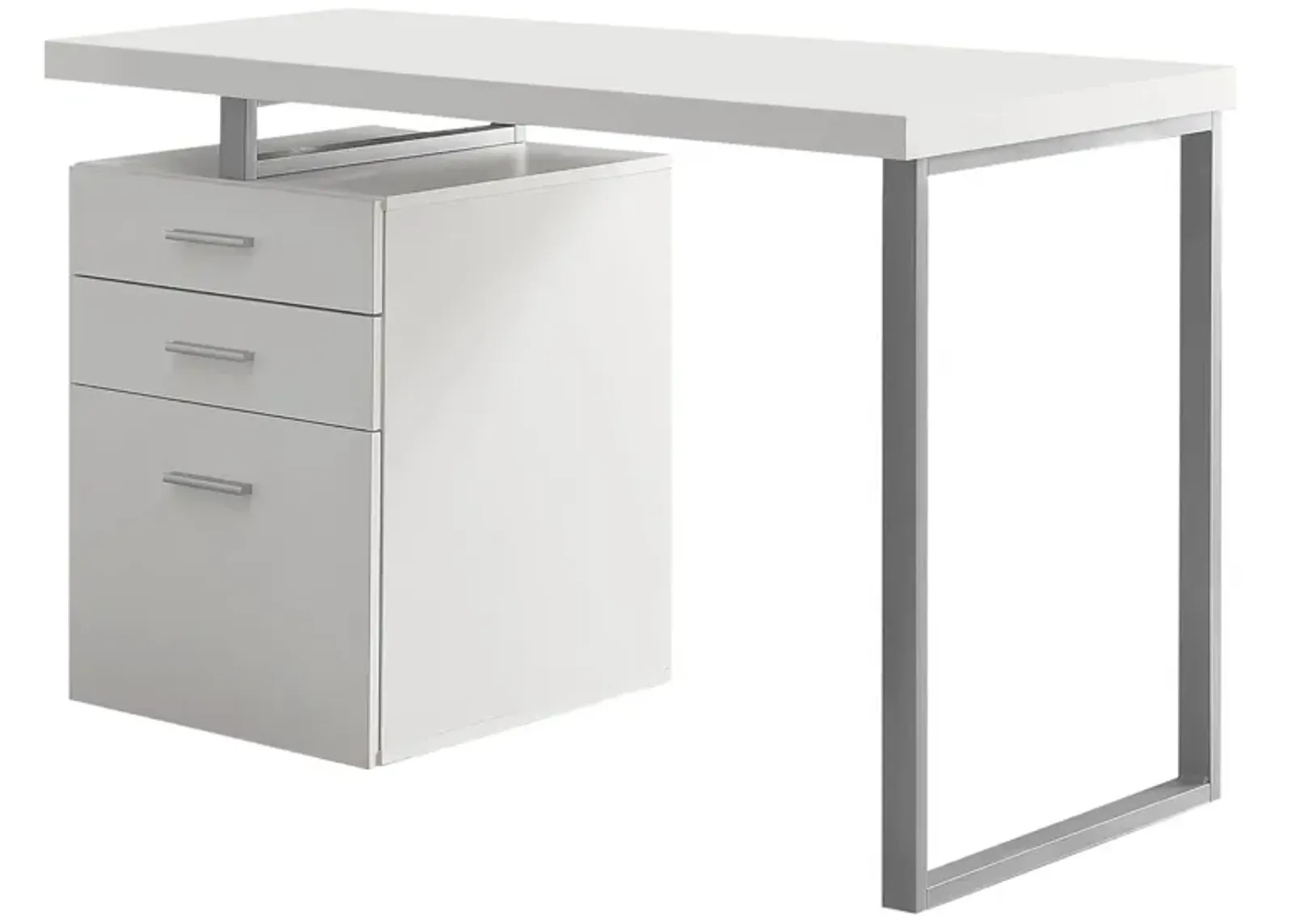 Glenn Computer Desk in White by Monarch Specialties