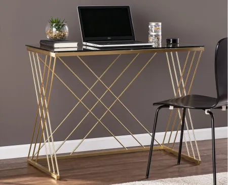 Piedmont Desk in Gold by SEI Furniture