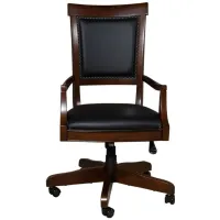 Brayton Manor Home Office Chair in Dark Brown by Liberty Furniture