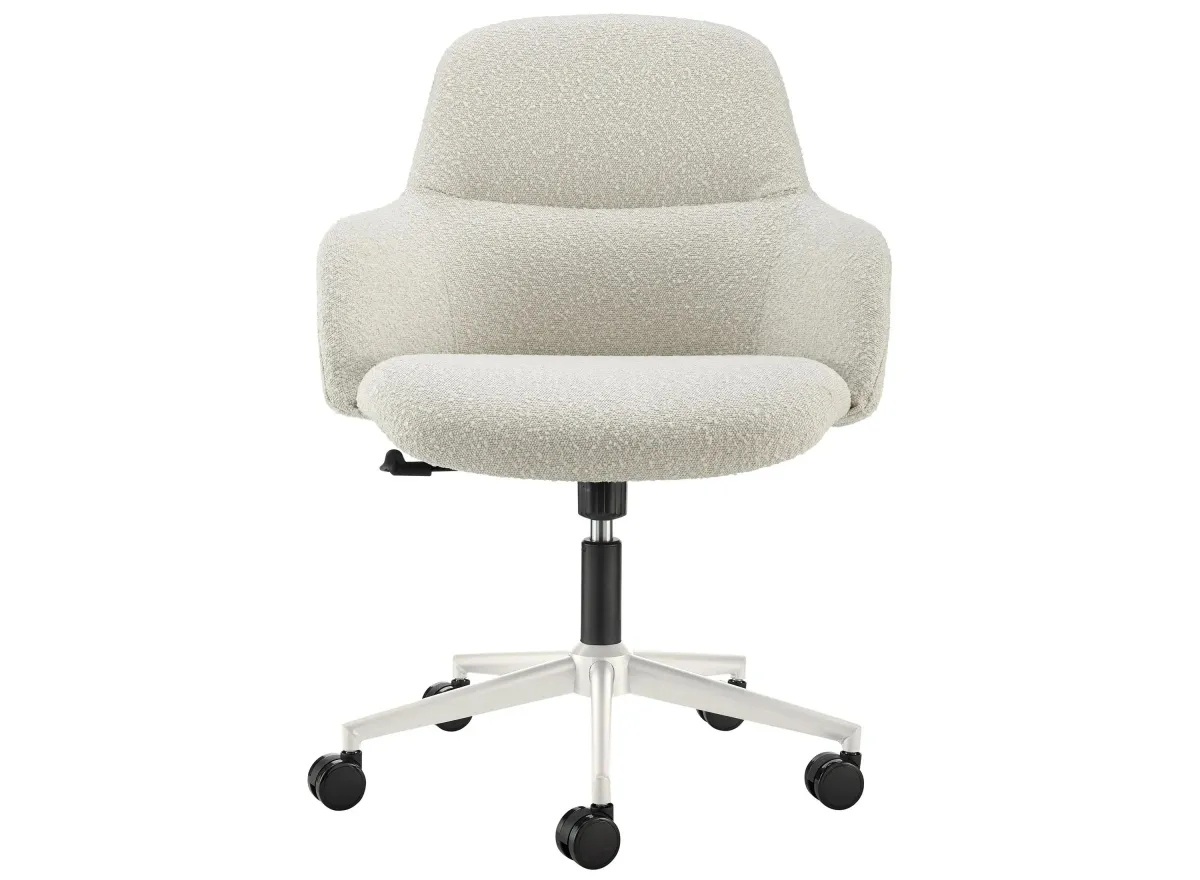 Mia Office Chair in Ivory by EuroStyle