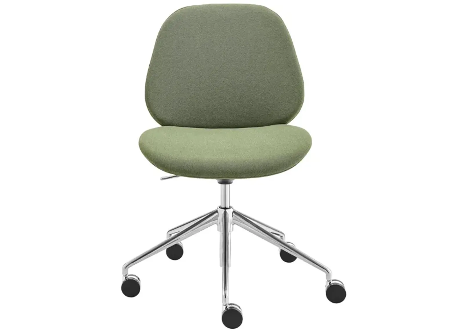 Lyle Armless Office Chair in Green by EuroStyle