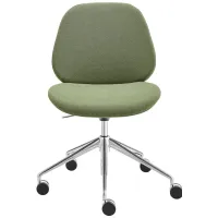 Lyle Armless Office Chair in Green by EuroStyle
