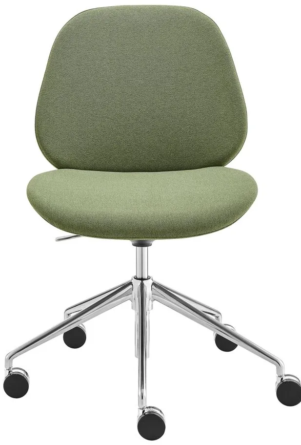 Lyle Armless Office Chair in Green by EuroStyle