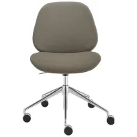 Lyle Armless Office Chair in Taupe by EuroStyle