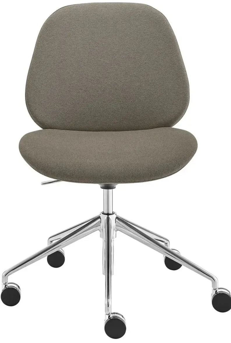 Lyle Armless Office Chair in Taupe by EuroStyle