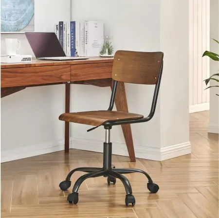 Kenneth Office Chair in Walnut by New Pacific Direct