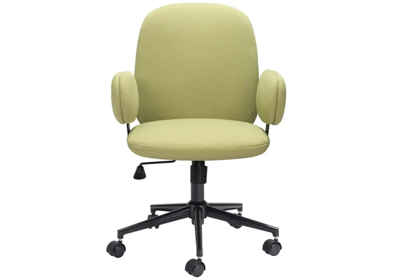 Lionel Office Chair in Olive Green, Black by Zuo Modern