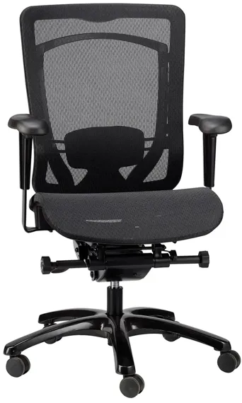 Monterey Mesh Back/Mesh Seat in Black