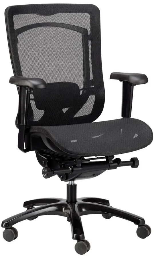 Monterey Mesh Back/Mesh Seat in Black