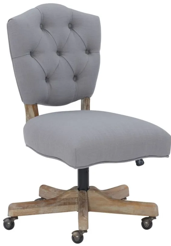 Kelsey Office Chair in Gray by Linon Home Decor