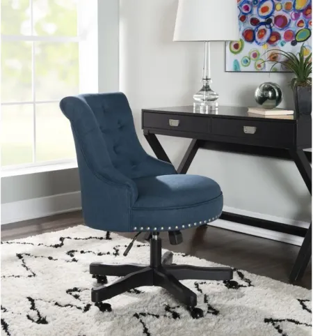 Sinclair Office Chair in Azure Blue by Linon Home Decor