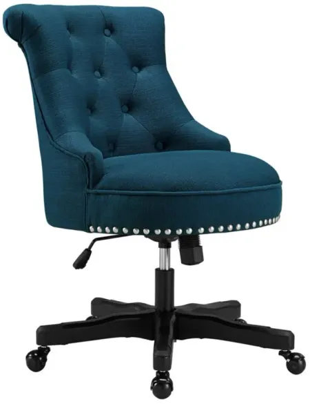Sinclair Office Chair in Azure Blue by Linon Home Decor
