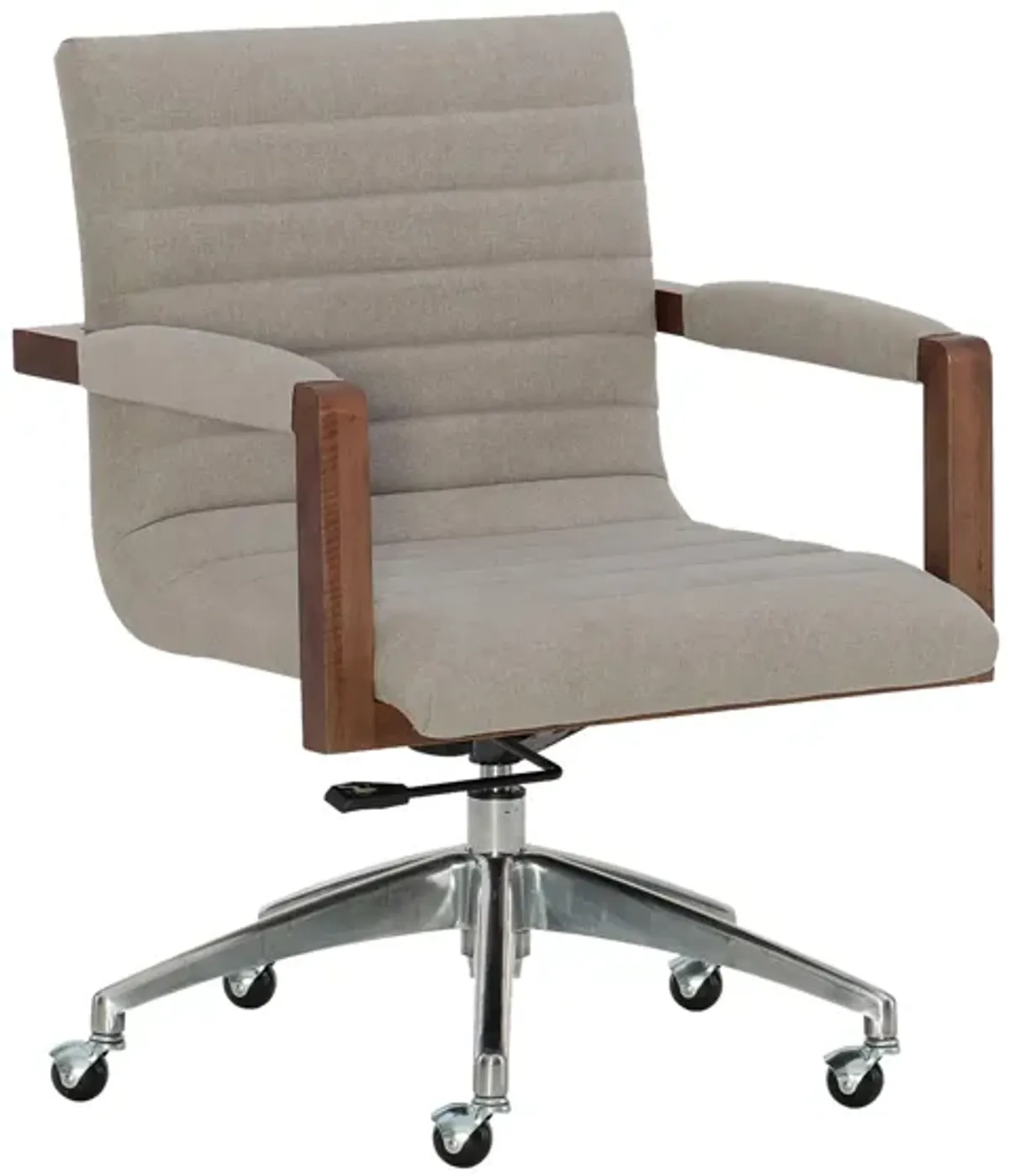 Poet Swivel Desk Chair in Gray by Hooker Furniture