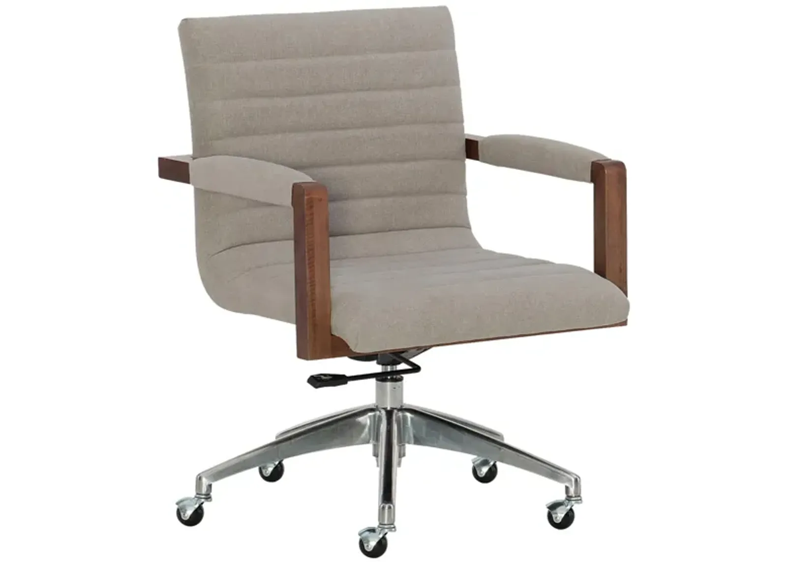 Poet Swivel Desk Chair in Gray by Hooker Furniture