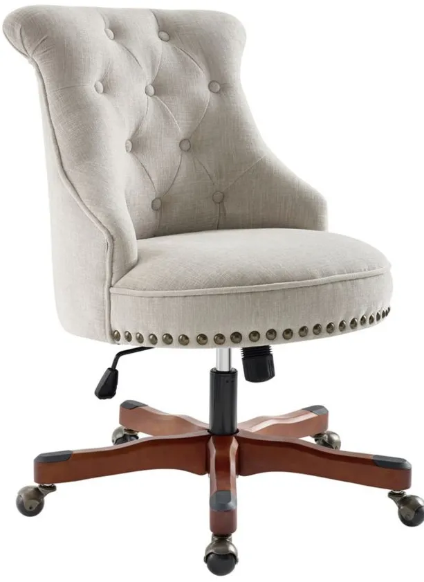 Sinclair Office Chair in Natural by Linon Home Decor