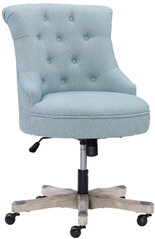 Sinclair Office Chair in Light Blue by Linon Home Decor