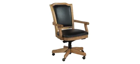 Wellington Wood Frame Desk Chair in SPECIAL RESERVE by Hekman Furniture Company
