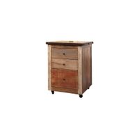 Antique File Cabinet in Antique Multicolor by International Furniture Direct