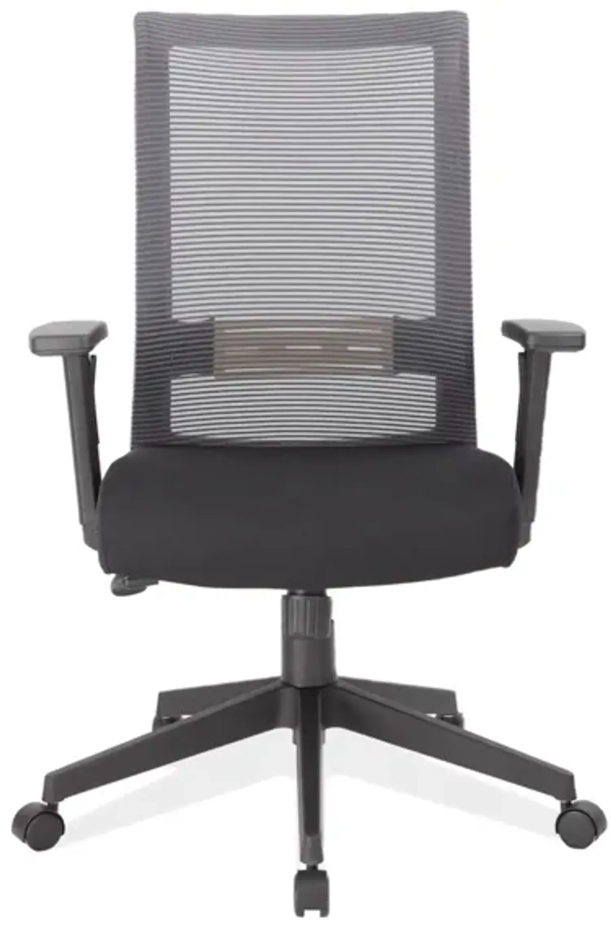 Voodoona Task Chair in Gray Mesh Back with Black Fabric Seat; Black by Coe Distributors