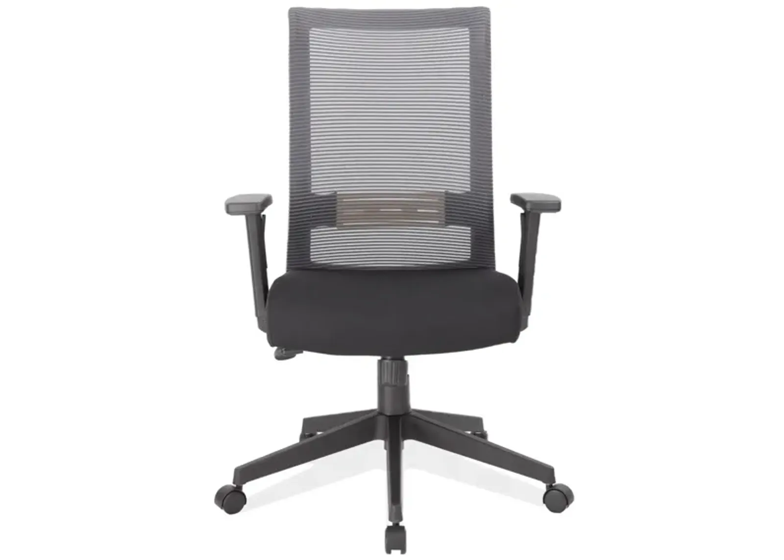 Voodoona Task Chair in Gray Mesh Back with Black Fabric Seat; Black by Coe Distributors