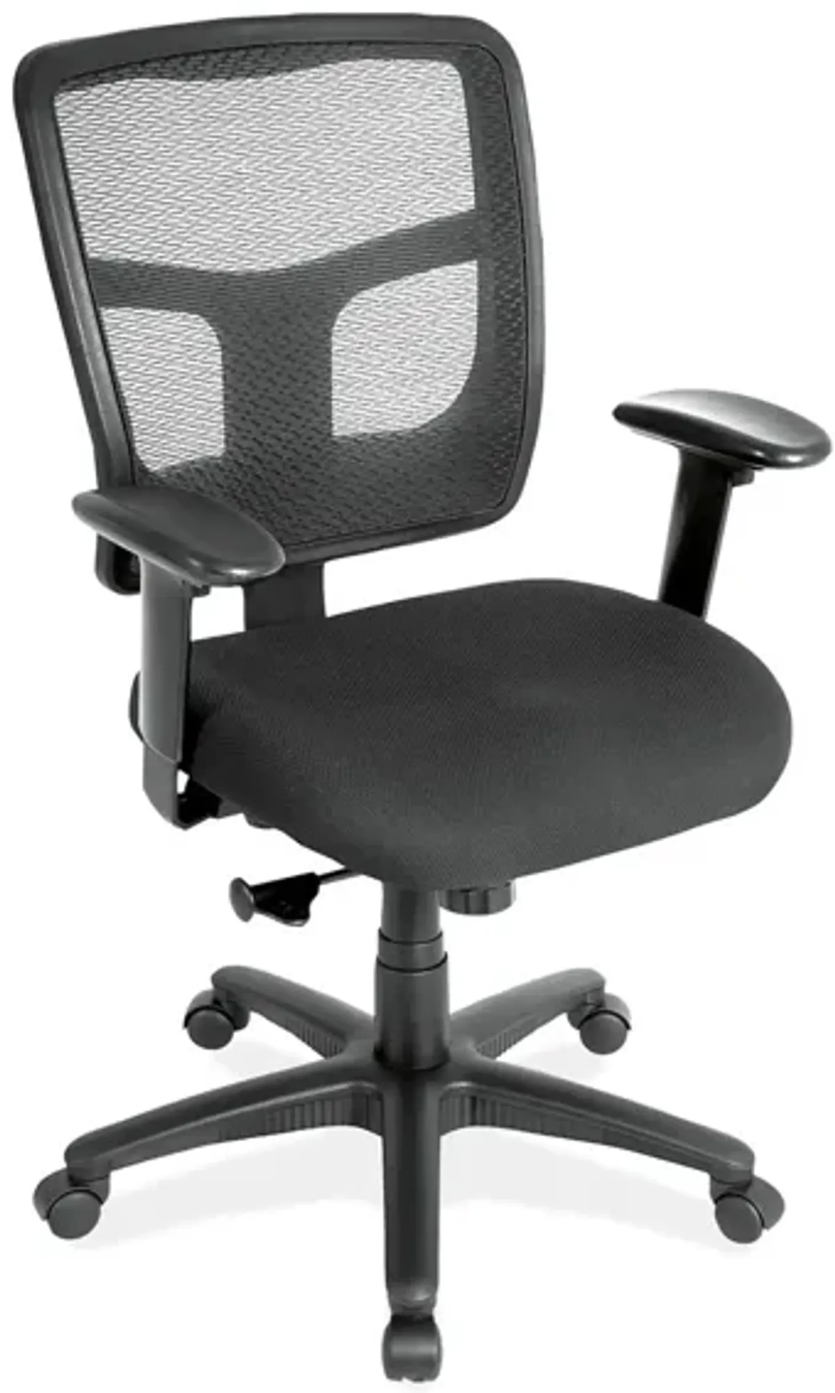 Crusader Task Chair in Black Fabric Seat; Black by Coe Distributors