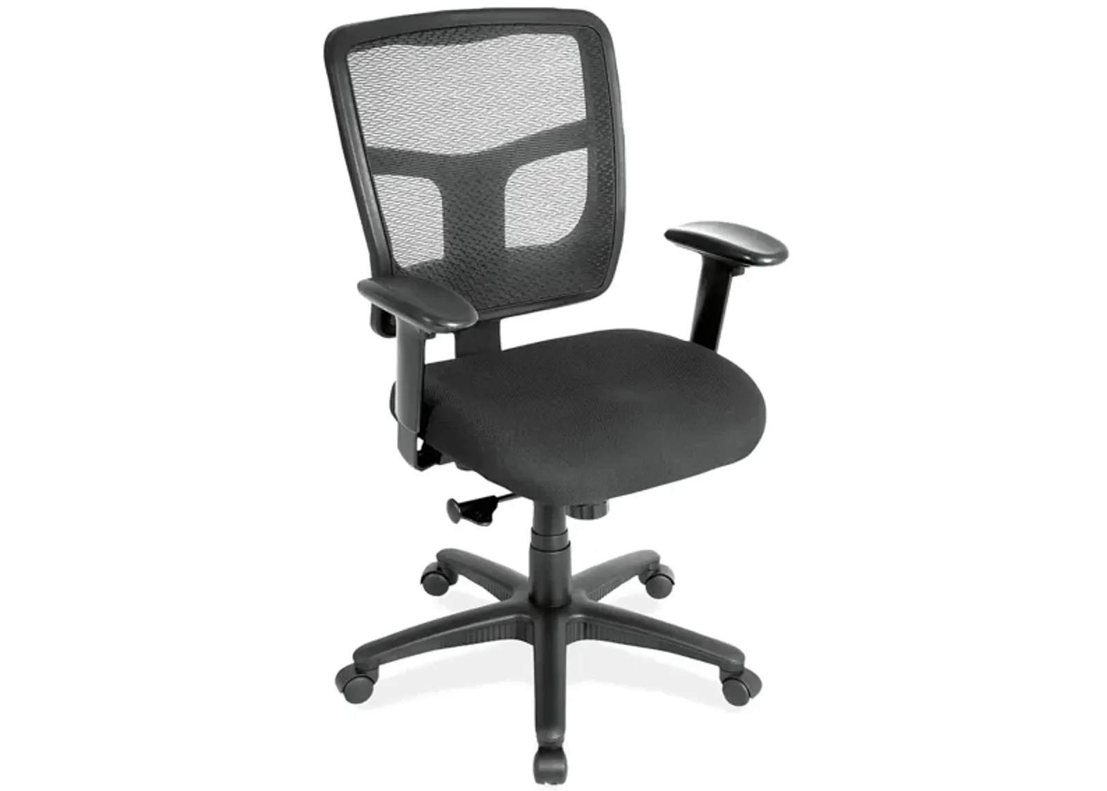 Crusader Task Chair in Black Fabric Seat; Black by Coe Distributors