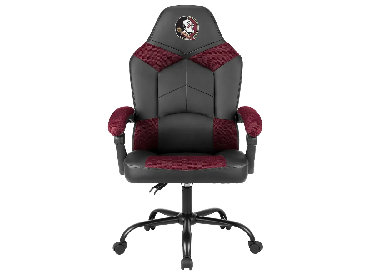 NCAA Faux Leather Oversized Gaming Chair in Florida State University by Imperial International