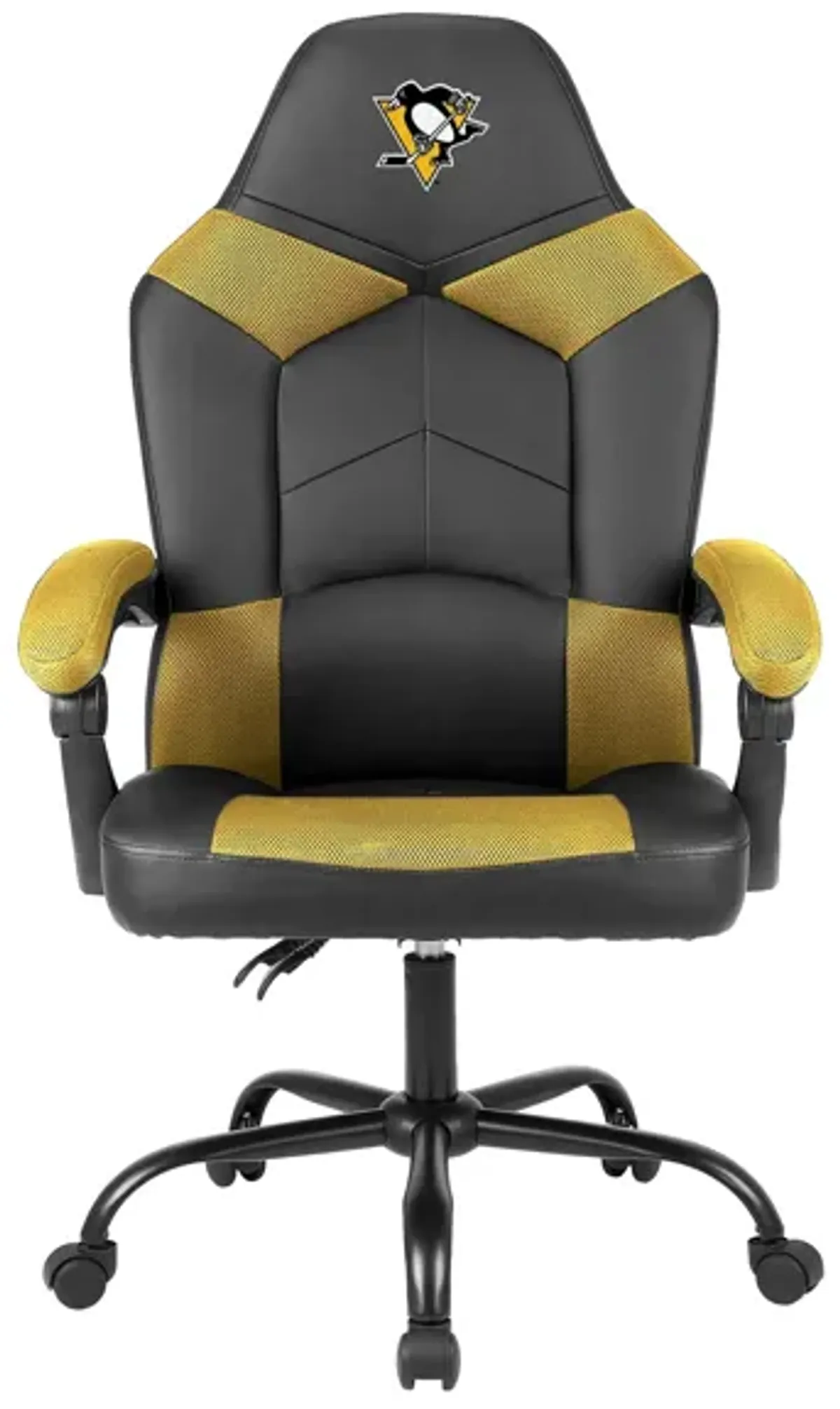 NHL Faux Leather Oversized Gaming Chair in Pittsburgh Penguins by Imperial International