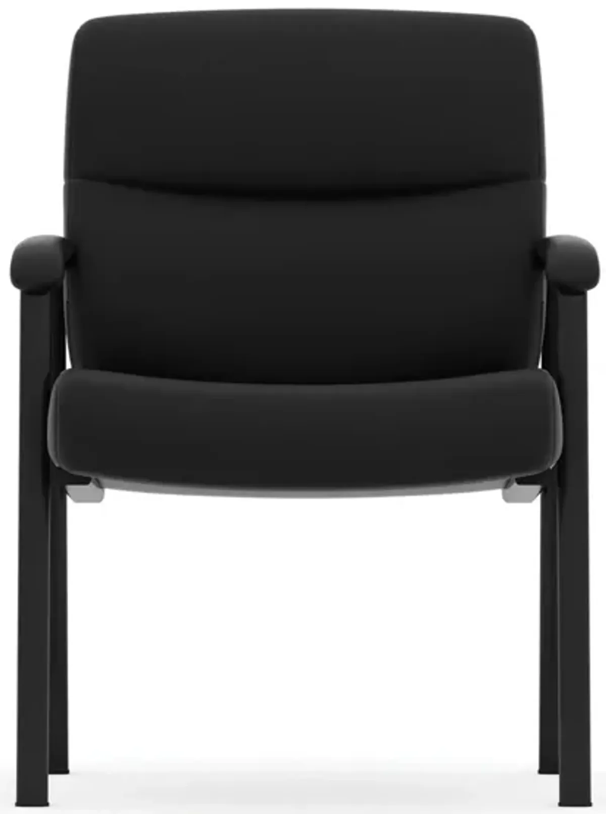 Epi Office Armchair in Black Antimicrobial Vinyl; Black by Coe Distributors